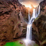 Small group hiking during Marrakech day trips to traditional Berber villages in Atlas Mountains