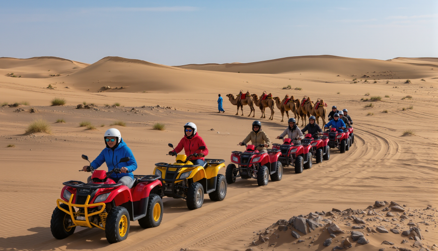 Desert landscape exploration during Marrakech desert tour to Sahara