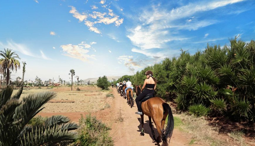 Visitors exploring hidden gardens among best things to do in Marrakech Morocco
