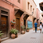 Traveler discovering hidden courtyard among best things to do in Marrakech