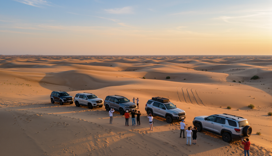 Traveler enjoying panoramic view on a Marrakech day trip to the Atlas Mountains.