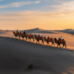Sunset in the Sahara on a perfectly planned Marrakech desert tour.